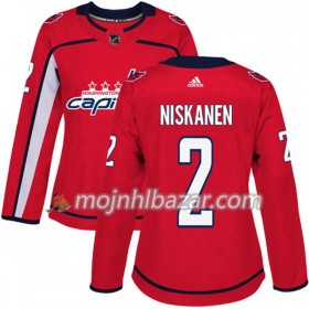 Dresovi Washington Capitals Matt Niskanen 2 Adidas 2017-2018 Crvena Authentic - Ženska